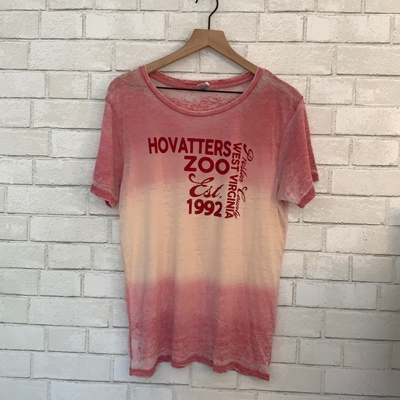Distressed ombréHovatters zoo West Virginia women’s T-shirt size XL - Picture 1 of 7